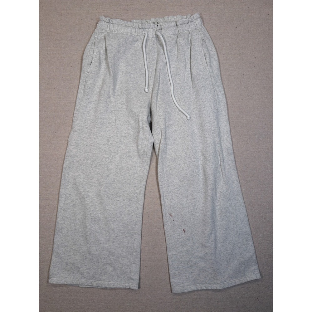 Abercrombie & Fitch Soft A&F Collection Grey Wide Leg Sweatpants Medium